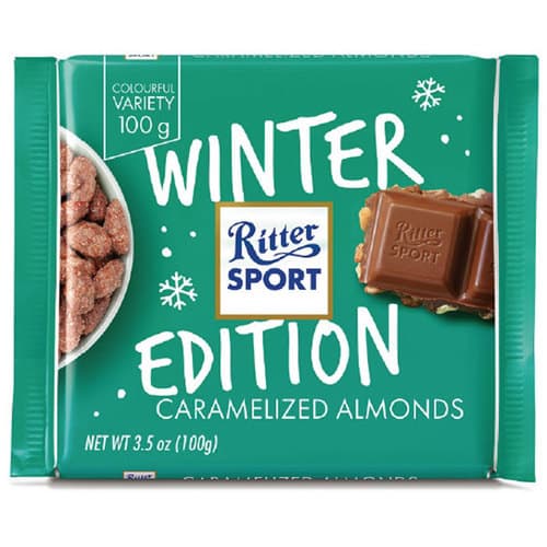 Holiday • Ritter Sport Chocolate Bar - Carmalized Almonds
