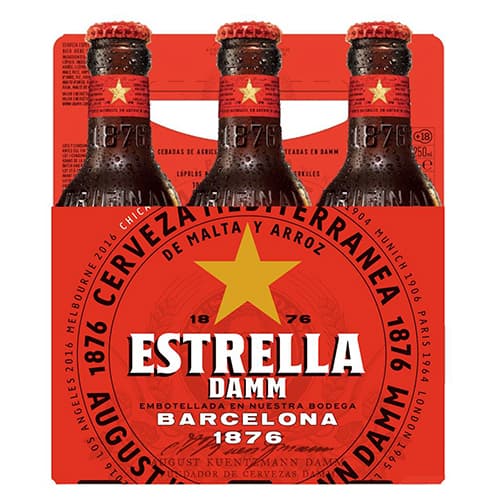 Estrella Damm Spanish Lager • 6pk Bottle
