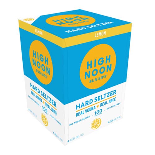 High Noon Lemon Vodka Hard Seltzer 4pk