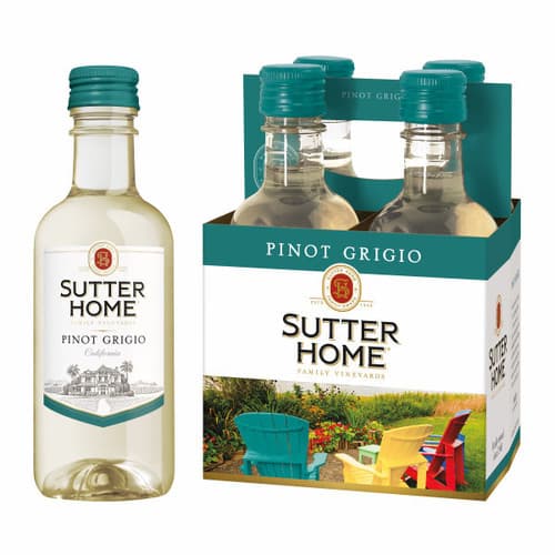 Sutter Home Pinot Grigio 4pk 187ml Bottles