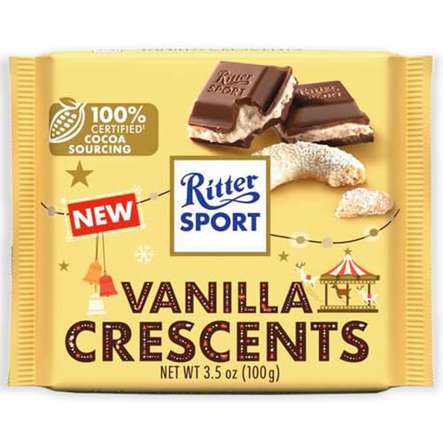 Holiday • Ritter Sport Vanilla Crescents