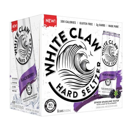White Claw Blackberry Hard Seltzer • 6pk Can