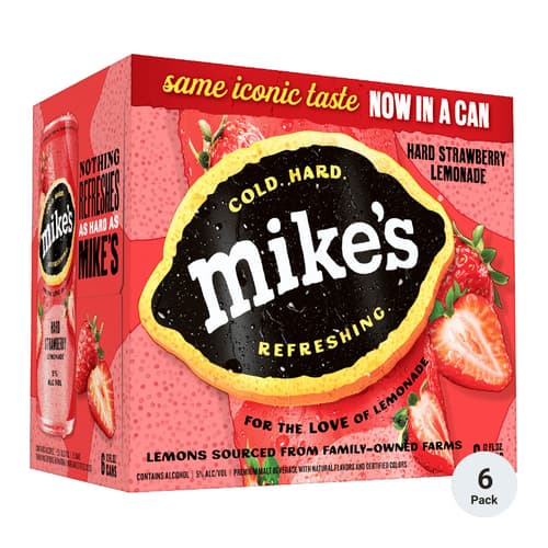 Mike's Hard Strawberry Lemonade • 6pk Can