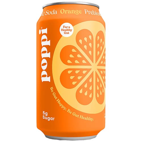 Poppi Prebiotic Soda • Orange 4 Pack