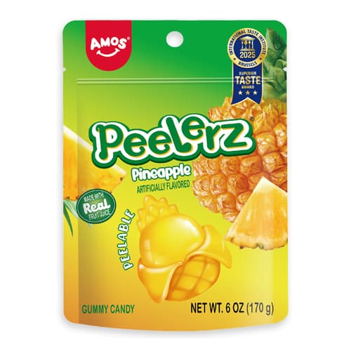 Amos Peelerz Gummy Candy • Pineapple