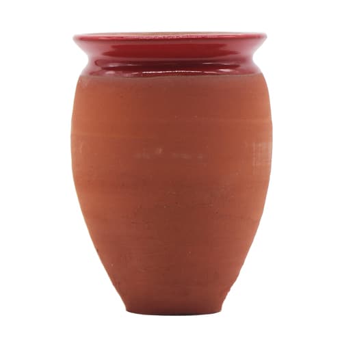 Cantarito Cup • Red Rim Terracotta Glazed