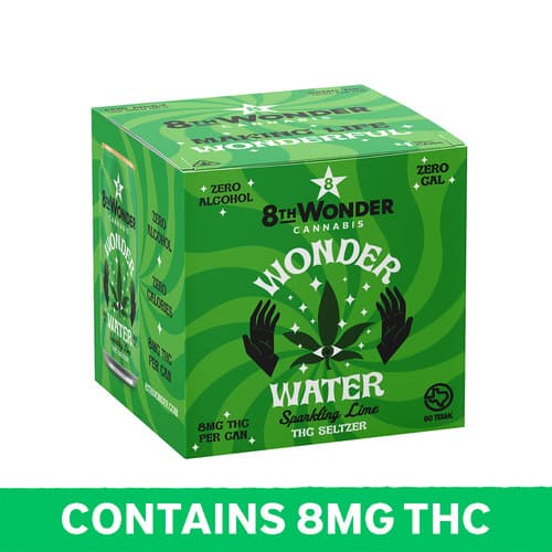 8th Wonder Wonder Water Herbacious Lime Hemp Derived Seltzer 10mg