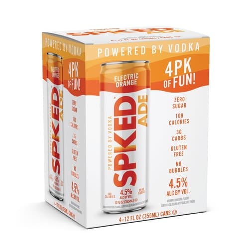 Spiked Ade Cocktails • Electric Orange 4pk-12oz