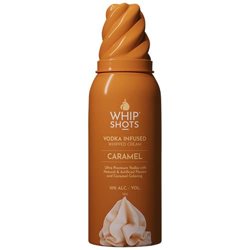 Whip Shots Vodka Infused Whipped Cream • Caramel