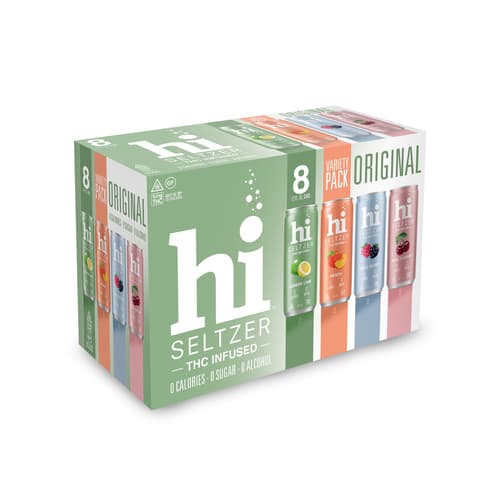 Hi Seltzer Og Variety Pack 5mg Delta 9 Seltzer • 8pk Can